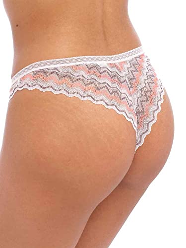 Freya Womens Festival Vibe Brazilian Bikini Style Underwear, White Coral, Medium Us #TOP1