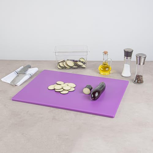 Tabla de Cortar Plástica Restaurante 24x18 Pulgadas Morada miniatura 3