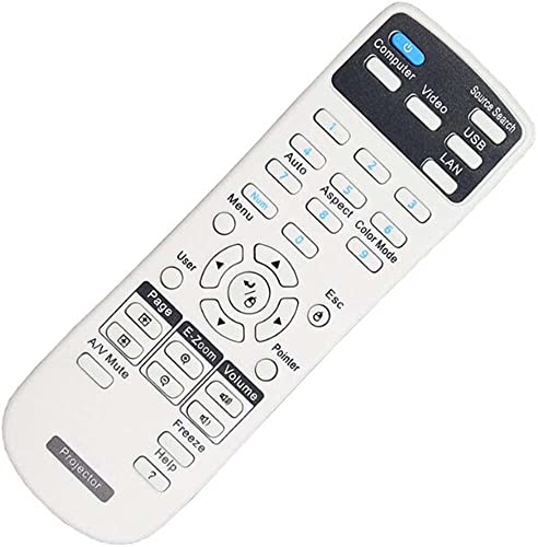 Mando a distancia para Epson PowerLite 1261W y 435W idóneo para presentaciones y aulas