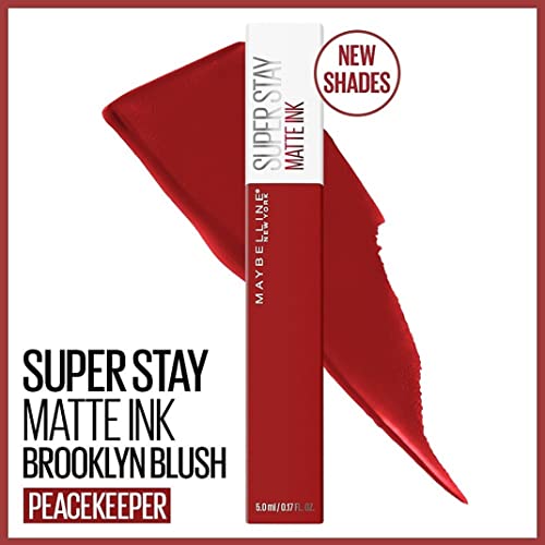 Image of Maybelline Superstay Matte Ink Brooklyn Blush - Peacekeeper, 5ml | Liquid Lipstick | Matte Lipstick, 5ml
