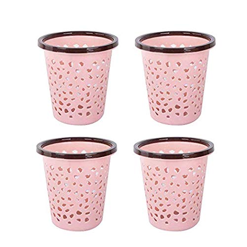 Poubelle salle de bain et cuisine lot de 4 petites corbeilles 8L pour bureau et maison