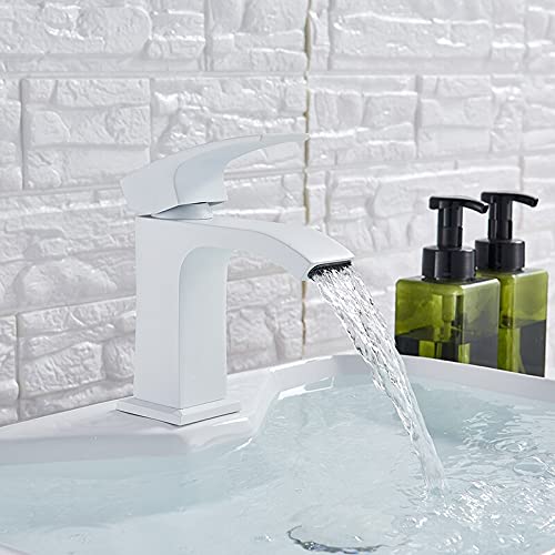 Robinet bassin laiton salle de bain mitigeur eau froide chaude pour évier lavabo