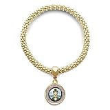 Klassifizierung: Armband DIYthinker Damen Ire Grüne Haltung Illustration Goldene Armband Laufende Anhänger Schmuck-Kette