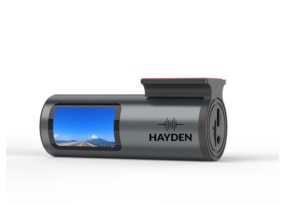 HAYDEN X1 Car Dash Camera 4K QHD 1440p Metal Body Car Dash Cam Front | 4MP, 170° Wide Angle, Night Vision, WiFi, G-Sensor | Supports up to 1TB SD Card (Card Not Included)
