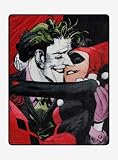 Hot Topic DC Comics Joker & Harley Quinn Throw Blanket None