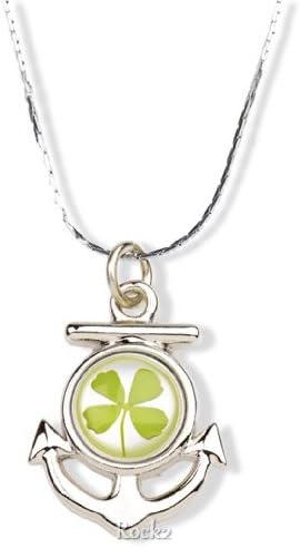 Pearl Clover's Genuine Four-leaf Clover Necklace - Anchor