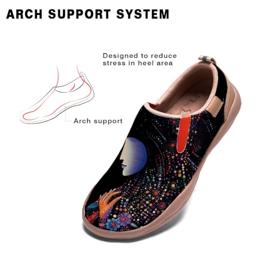 Women's Walking Travel Shoes Slip On Leathers Casual Loafers Lightweight Comfort Fashion Sneaker2