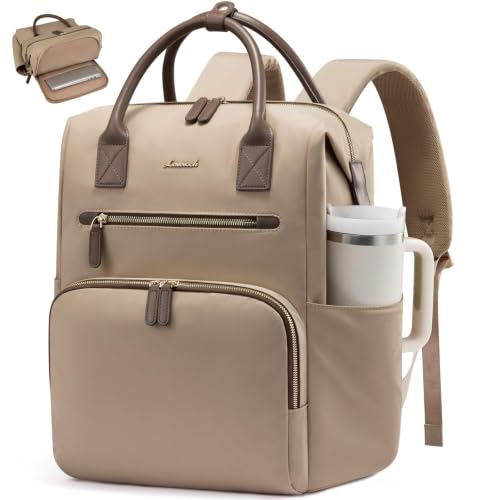Image of LOVEVOOK Laptop Backpack for Women with XL Cup Pocket, Work Travel College