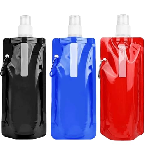 Catelves Faltbare Trinkflasche, 3 Stück