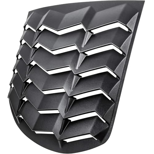 Rear Window Louver Compatible for Hyundai Genesis Coupe 2010-2016 Windshield Sun Shade Cover in GT Lambo Style Custom Fit All Weather ABS