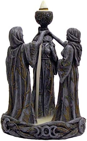 Porte Encens Cone, 3 in 1 Backflow Incense Burner Céramique Support