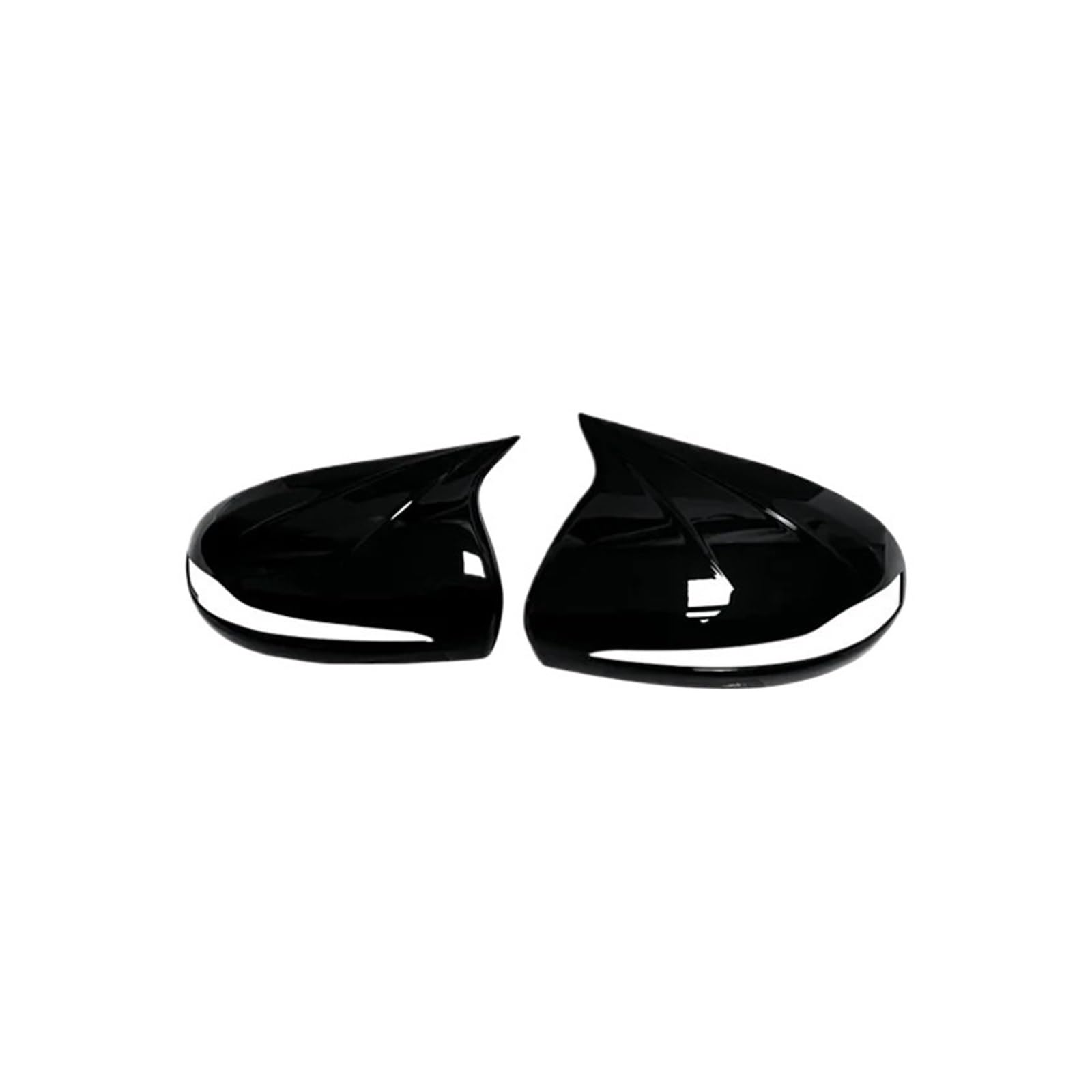 Couvercle de rétroviseur extérieur Benz noir brillant LHD finition miroir laqué