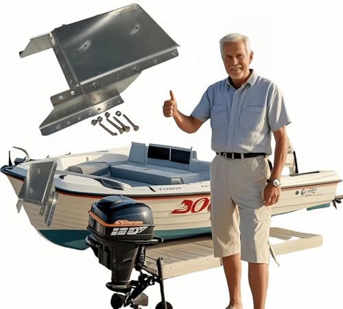 MJ-1-DP JackerFixed Small Ship Engine Socket Plate is Suitable for manually Increasing The Distance Between Marine Engines and transmissions for Outboard Motors up to 35HP (white)