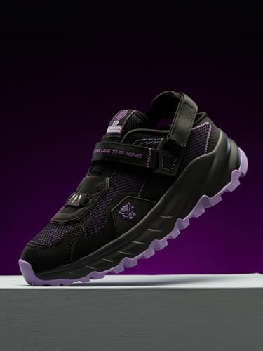 Image of The Souled Store Rovers: Men and Boys Low Top Streetwear Fashion Trainer Engineered Breathable Mesh Rugged Chunky Sole Velcro Strap Closure Lightweight Mules
