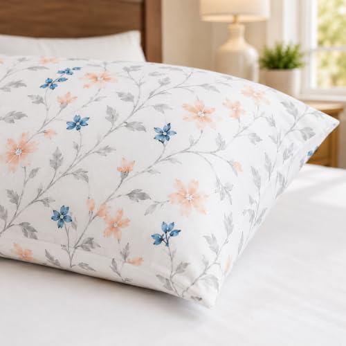 Image of Microfiber Pillow Cover 17x27 Inch (Pack of 2) | Soft & Durable | Ideal for Bed & Sofa Neutral Natural