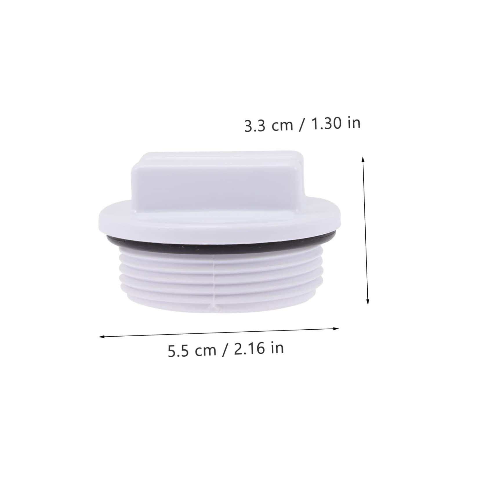 TOYANDONA 3 Ensembles Bouchons De Drainage À Vis pour Piscine De Bouchons De Étanches Accessoires Pratiques De Filtration pour Spa Et Piscine 6 Pièces * 3