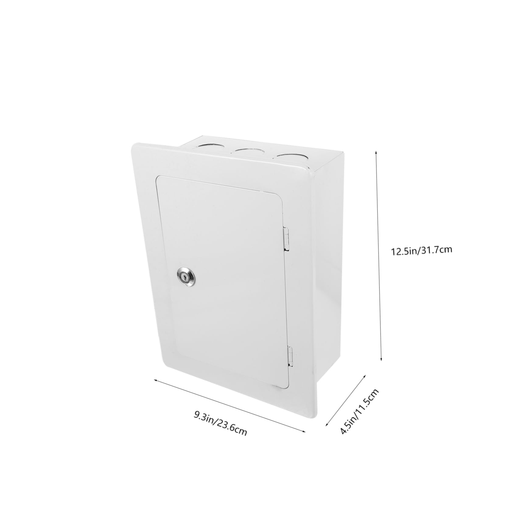 Caja de Conexiones Estanca Metálica de Color Claro, Instalación Fácil