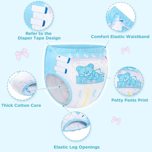 Image of Littleforbig Soft Silky Comfortable Washable Reusable Adult Training Pants - Potty Pants S