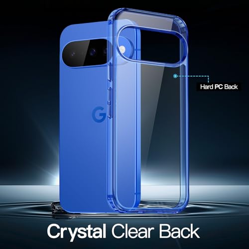Image of JETech Cover Case for Google Pixel 10 /10 Pro 2025, Non-Yellowing Shockproof Bumper Protective Phone Cover, Anti-Scratch Hard PC Back (Indigo)
