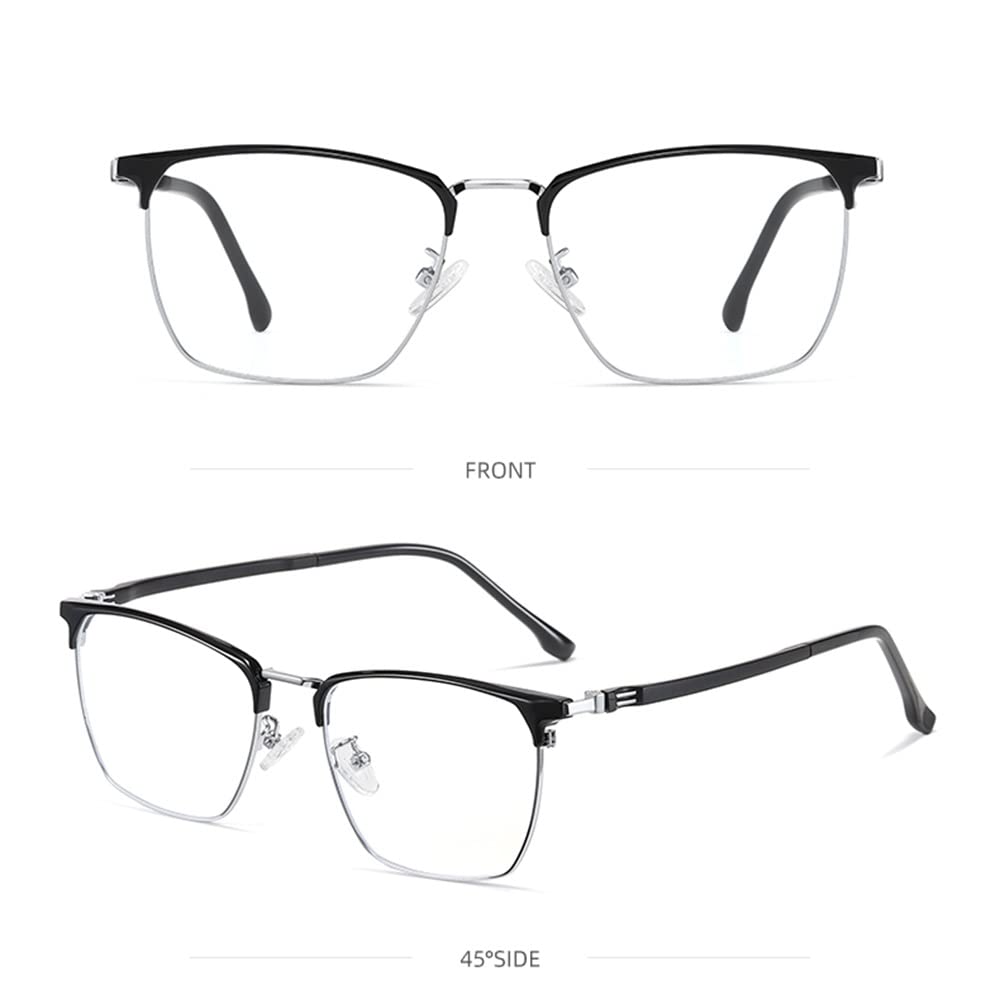 Bifokal Lesebrille Halbrandbrille Lesehilfe Brille Damen Herren Gleitsichtbrille Blaulichtfilter Sehstärke Brille Blendfrei Entspiegelt 1.00 1.50 2.00 2.50 3.00