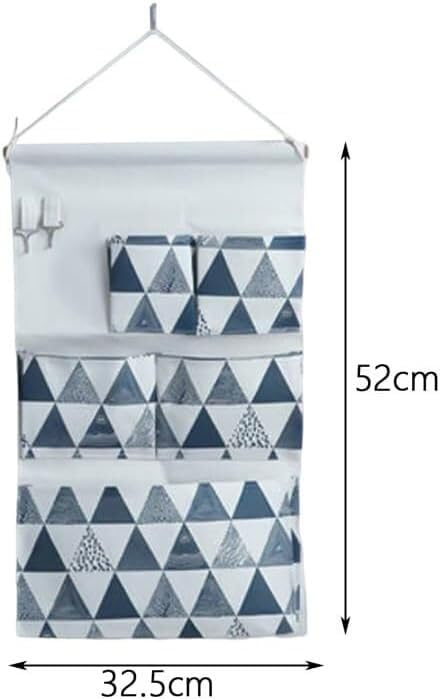 Hängende Aufbewahrungstasche, 3/5/7 Taschen Baumwolle Wand Lagerung Tasche Hause Zimmer Schrank Tür Kleinigkeiten Kleidung Hängen Tasche Halter Kosmetik Spielzeug veranstalter