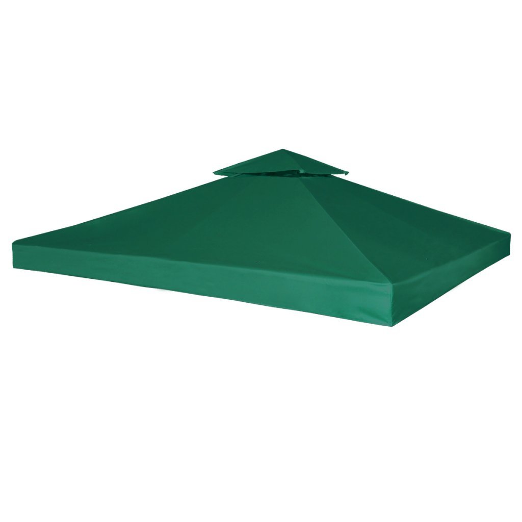 Festnight Telo Impermeabile Ricambio per Gazebo Coperture per Esterno Tettoie Telone Ombreggiante Telo Impermeabile Esterno 310g/m² Verde 3x3m
