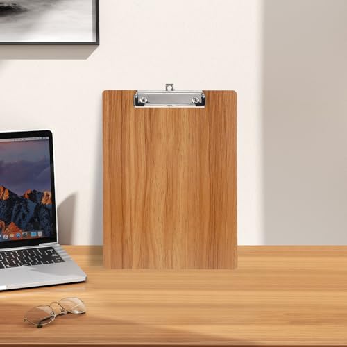 Klemmbrett A4 Natur Holz Clipboard, Nachhaltiges Klemmbrettmappe A4, Klemmbrett Für Büro Und Freizeit（Holzmaserung）