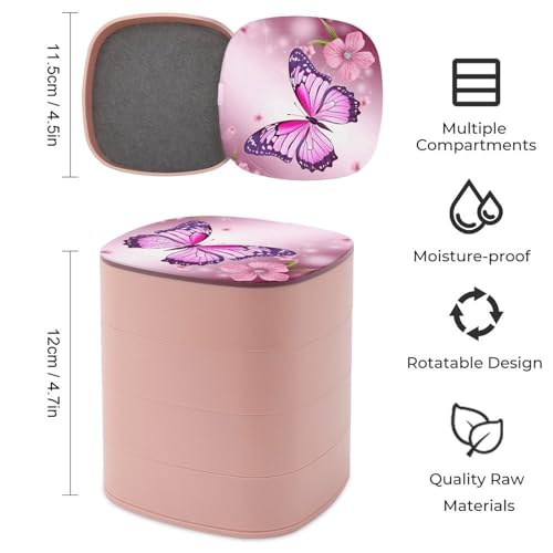 Boîte à bijoux papillon pour vos déplacements et rangement quotidien