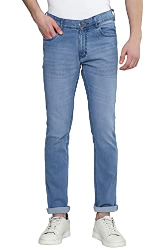 Image of Allen Cooper Slimmy Comfortable Mid Rise Denim Jeans for Men