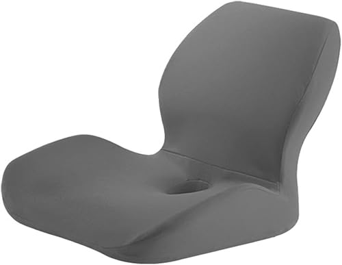 Miniatura 7 de Cojines de asiento de espuma viscoelástica, cojín de asiento y almohada de apoyo lumbar para silla de oficina, soporte de cadera y espalda baja,
