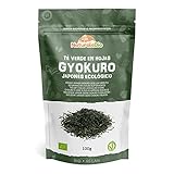 Té verde Gyokuro Japonés Orgánico de 100g. Bio, Natural y Puro, Té verde en hojas provenientes de la primera cosecha cultivado en Japón. Organic Japanese Gyokuro Green Tea. NaturaleBio