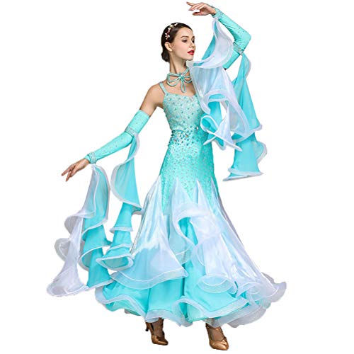 Robes de danse de salon pour femmes costumes de danse moderne et tenue de compétition valse