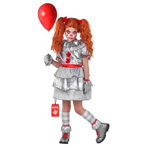 Morph Disfraz Payaso Asesino Niña, Traje Payaso Halloween, Disfraces Payasa Niña, Disfraz para Carnaval y Halloween, M