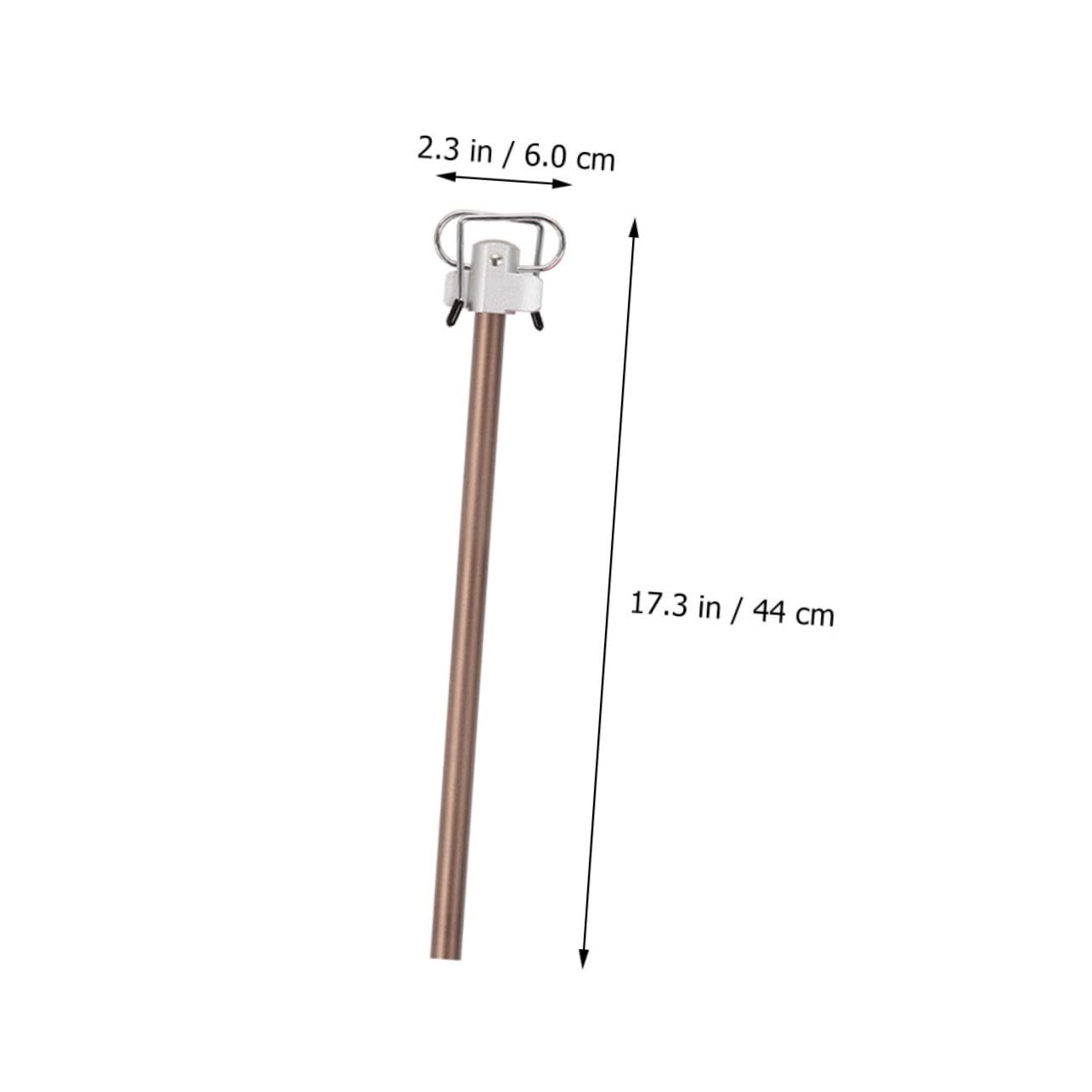 GALPADA Outdoor Folding Lamp Stand Double Hooks Aluminum Alloy Lamp Bracket for Camping Hiking and Picnics