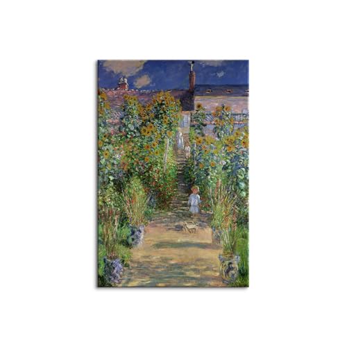 �ؘg�t�� �����i �N���[�h�E���l �A�[�g�p�l�� ���E�̖��� �t�����X��۔h�̉�Ƃ̌��� ���i�� �C�̊G HD �v�����g ���v���J ���� �Q�� �G�� �o�X���[�� ���r���O���[�� �I�t�B�X �o�[ �G���g�����X �K�^�̊G�� (70x100cm�i28x40in�j,