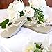 Royal Blue & White High Heel Ivory or White Wedge Marriage Wedding Flip Flops for the Bride Shoes, Custom Handmade