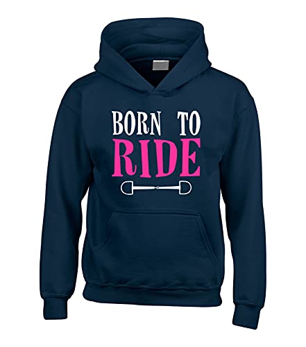 Sweat à capuche imprimé Edward Sinclair Born to Ride rose navy XS S