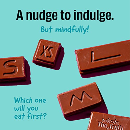 The Whole Truth Dark Chocolate - Sea Salt | Pack Of 3 X 80 Gram |Sweetened Only With Dates | 79% Cocoa, 29% Dates, 1% Sea Salt | No Artificial Flavours | Portion Controlled | 100% Vegetarian