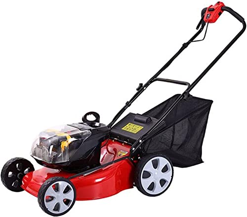 Tosaerba elettrici con Batteria agli ioni di Litio da 48 V Tosaerba Portatili a Batteria con Guida da Terra Larghezza di Taglio di 43 cm 8 Altezze di Taglio Regolabili