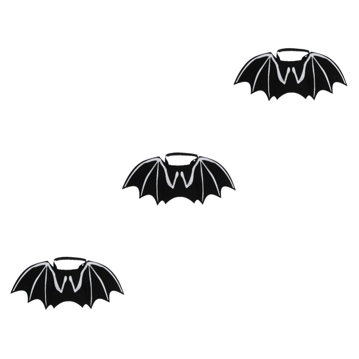 Happyyami 3pezzi Costume Per Animali Domestici Halloween Con Da Pipistrello Luminose Abbigliamento Per Gatti e Cani Pet Supplies Creativi e Confortevoli