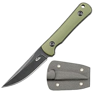 C1296 Fixed Blade Knife Neck Knife,9Cr18Mov Blade G10 Handle EDC Tool Knifes with kydex Sheath for Outdoor, Camping, Hiking, Fishing,Hunting(Army Green) … …