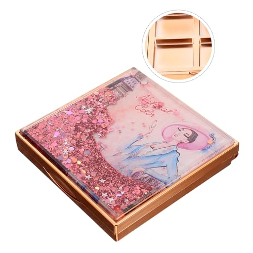 Palette de maquillage vide à compartiments et sequins mouvants de style