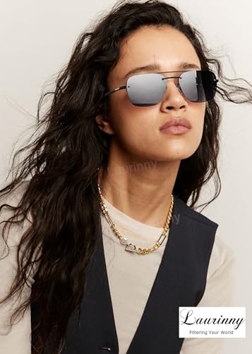 Image of Ultra Lightweight Polarized Square Aviator Sunglasses for Men Women Trendy Fashion Double Bridge Pilot Sun Glasses