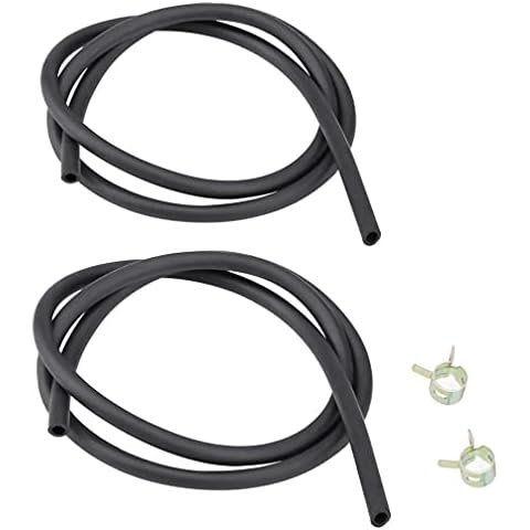 Motorcycle Fuel Line pipe Tube, Reinforced Soft Rubber 1M Fuel Line Hose Petrol Gas Oil Tube Pipe Rubber Petrol Pipe Fuel Hose For Motorcycle Brushcutter Garden Mower Dirt Pit Bike(Ø5mm x 9mm) Cover
