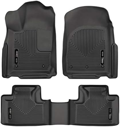 Husky Liners | Weatherbeater | Fits 2011 - 2015 Dodge Durango/Jeep Grand Cherokee | Front & 2nd Row Floor Liners - Black, 3 pc.| 99051