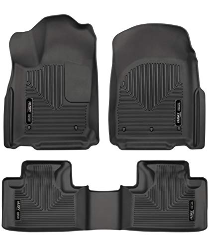 Husky Liners - Weatherbeater | Fits 2016 - 2023 Dodge Durango, Fits 2016 - 2023 Jeep Grand Cherokee, (2023 WK) Front & 2nd Row Liners - Black, 3 pc. | 99151 #1