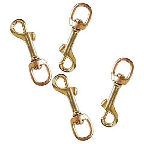 Sharplace 4er Set Messing Karabinerhaken Karabiner Haken Cover