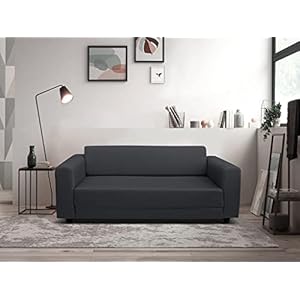 2-zits bedbank van stof TENBY – Antraciet