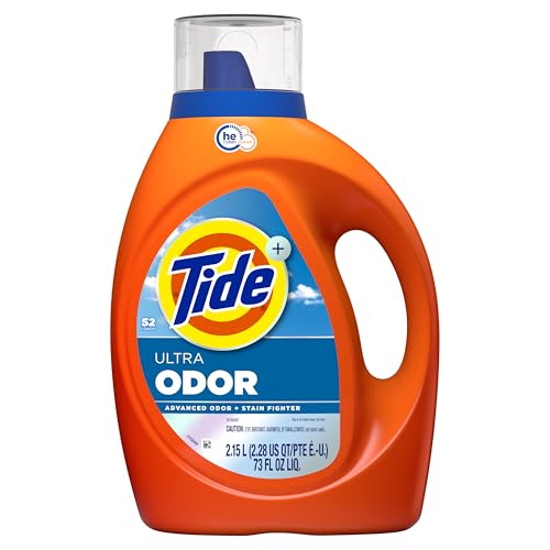 Image of Tide Ultra Odor Defense Plus Oxi Liquid Laundry Detergent, 73 fl oz, 52 Loads, Advanced Odor and Stain Fighting Laundry Detergent Liquid