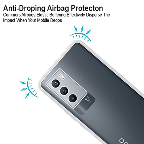 Image of VIDO Transparent Back Case Cover for iQOO 9 SE 5G / Vivo iQOO 9 SE 5G (Soft & Flexible & Camera Protection Back Case)